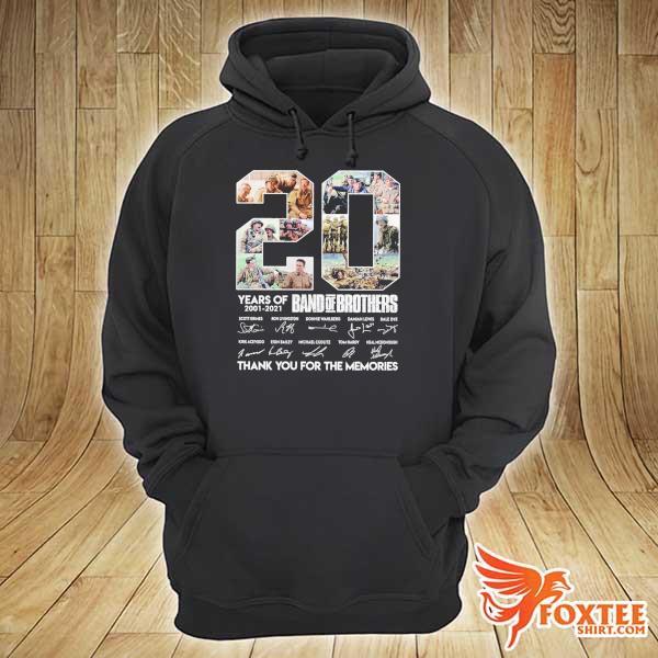 20 Years Of Band Of Brothers Signatures Thank You For The Memories Shirt hoodie