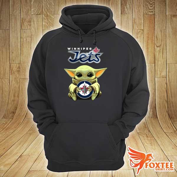 Baby Yoda Hug Winnipeg Jets Shirt hoodie