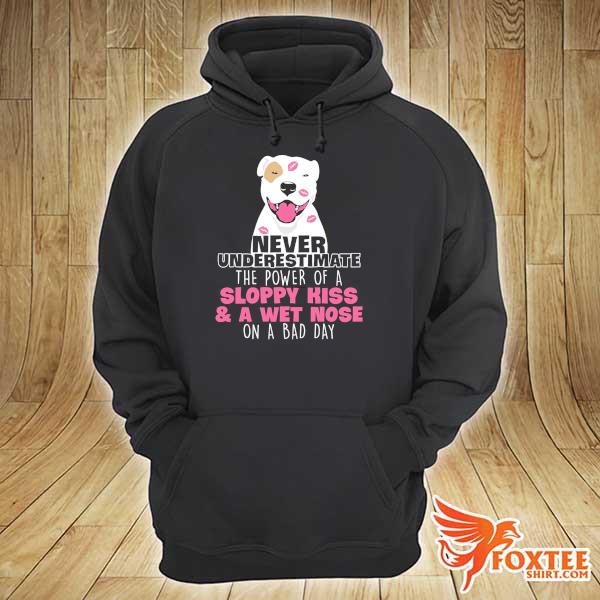 Never Underestimate The Power Of A Sloppy Kiss And A Wet Nose On A Bad Day Shirt hoodie