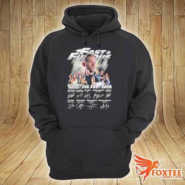 Official Fast And Furious 20 Years 2001 - 2021 The Fast Saga Signatures Shirt hoodie