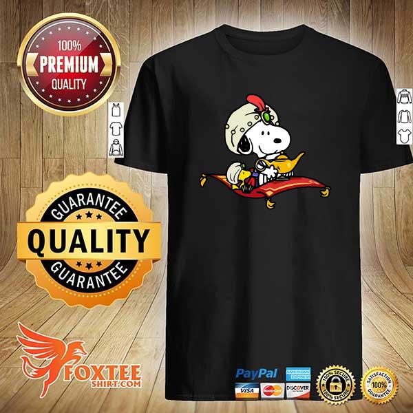 Snoopy Mixed Aladdin Tee Shirt A Whole New World Shirt