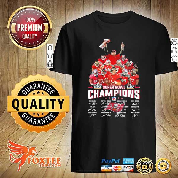 Super Bowl Champions Nfl Tampa Bay Buccaneers Signatures Shirt