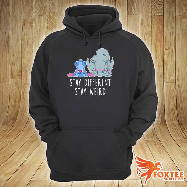 Toothless And Stitch Stay Different Stay Weird Shirt hoodie