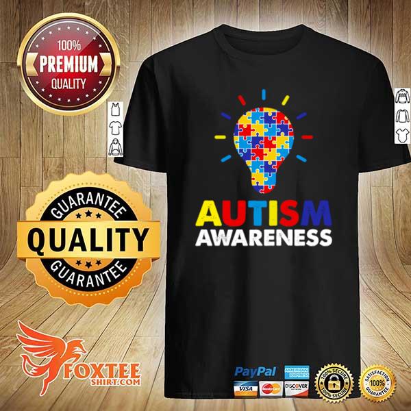 Autism Awareness Month Light Bulb Puzzle Piece shirt