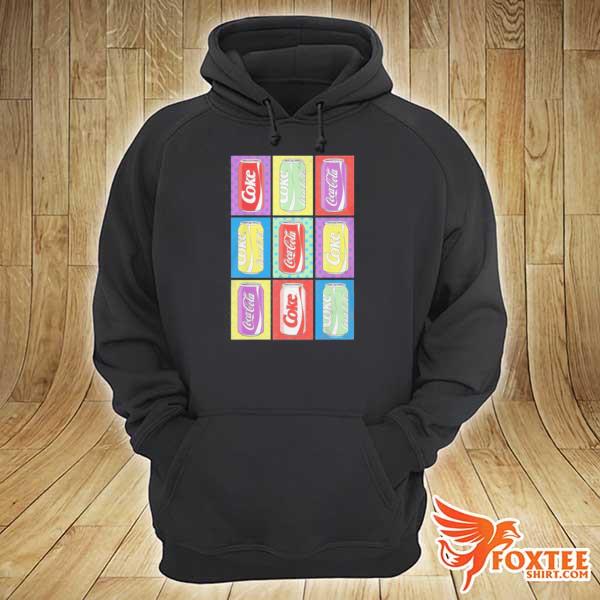 Coca cola retro pop art cans s hoodie