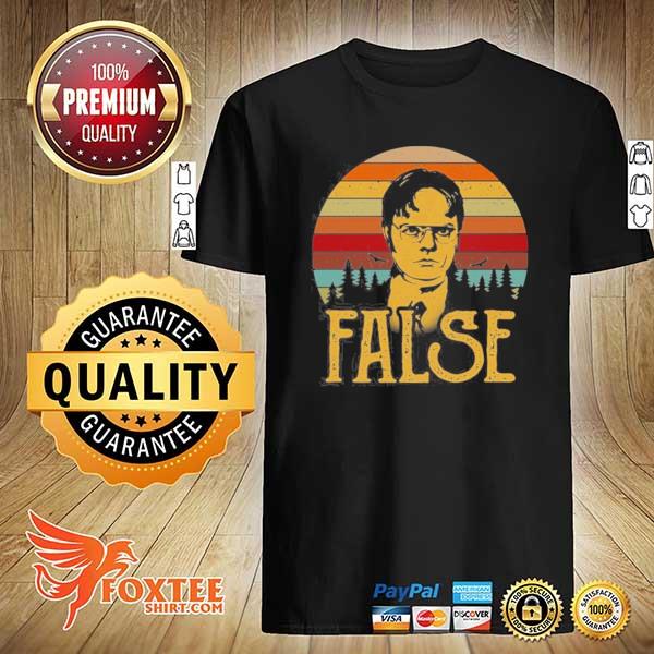 Dwight schrute false office vintage shirt