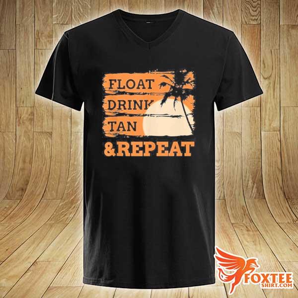 float drink tan repeat Summer Swimming Beach Pool Vacation Tank Top