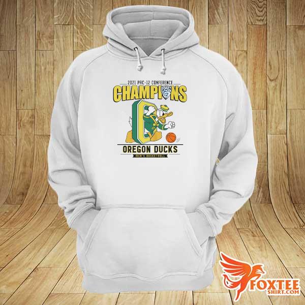 Funny 2021 pac 12 conference champion oregon ducks men's basketball s hoodie