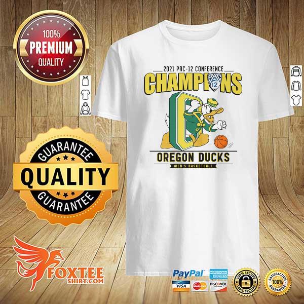 Funny 2021 pac 12 conference champion oregon ducks men's basketball shirt