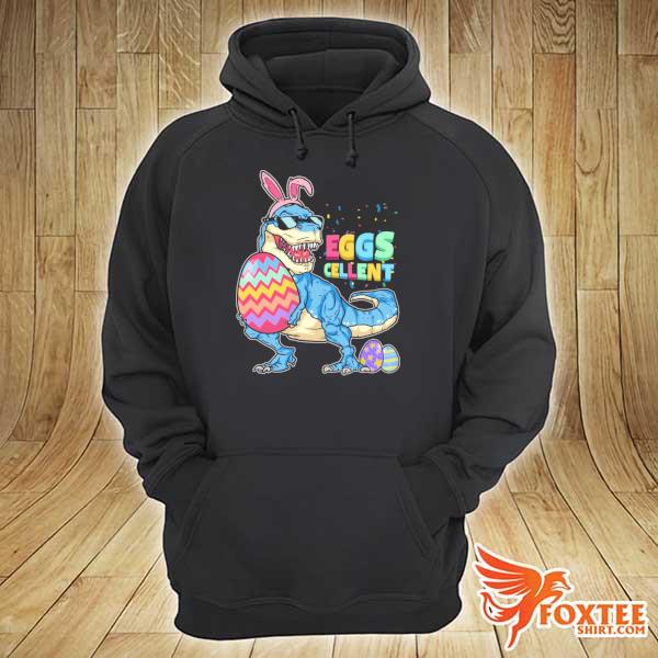 Funny eggscellent happy easter bunny dinosaur s hoodie