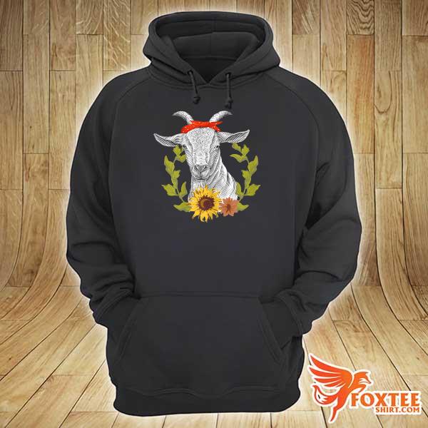 Girls Goat Themed Bandana Goat Lady hoodie