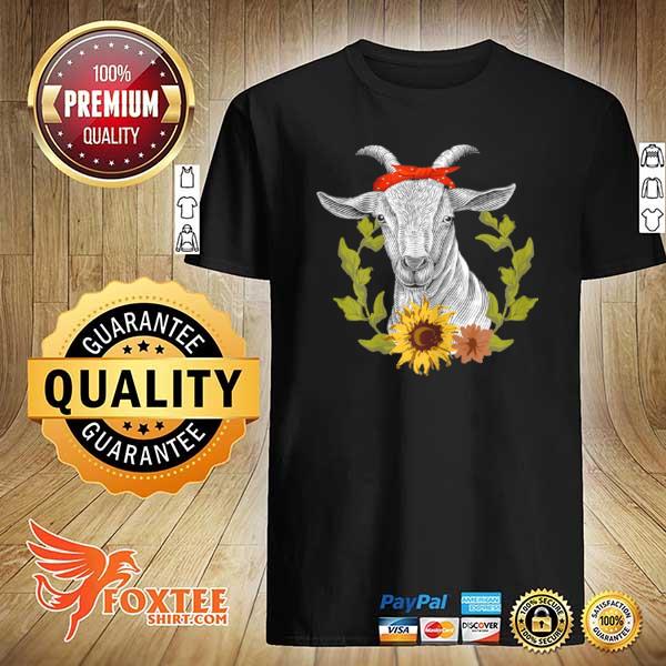 Girls Goat Themed Bandana Goat Lady shirt