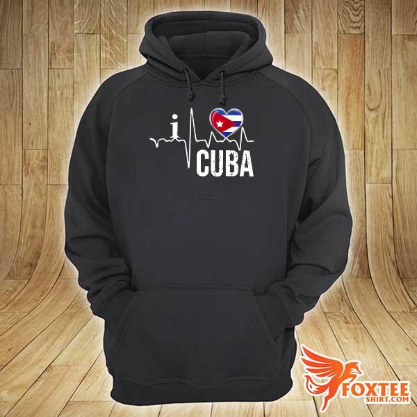 I Love Patria Y Vida Cuba Libre Heartbeat hoodie