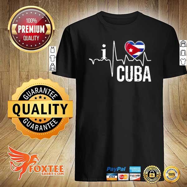 I Love Patria Y Vida Cuba Libre Heartbeat shirt