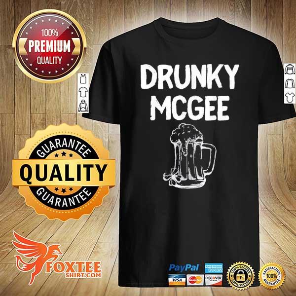I’m With Drunky Mcgee Couples St Patricks Day Shirt