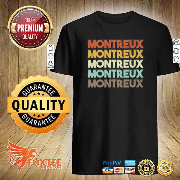 Montreux switzerland retro 80s vintage shirt