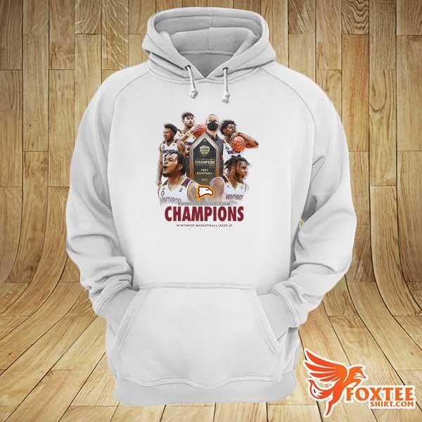 Official Big South conference Champions winthrop Basketball 2020 2021 s hoodie