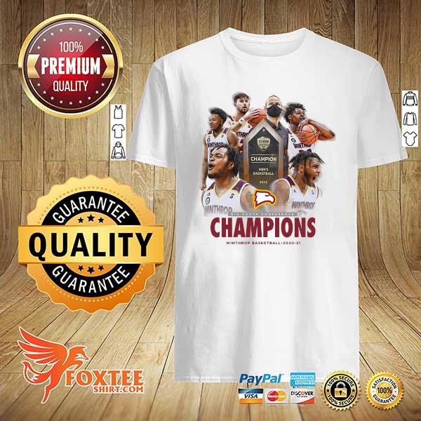 Official Big South conference Champions winthrop Basketball 2020 2021 shirt