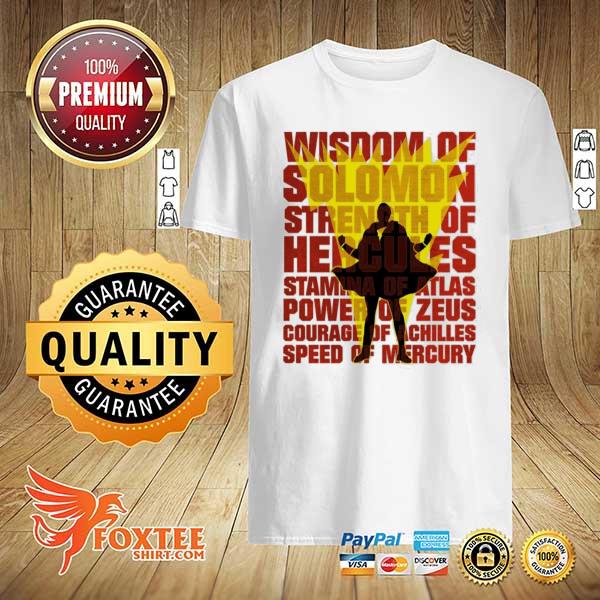 Shazam movie silhouette wisdom of solomon shirt