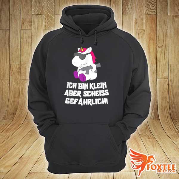 small but dangerous unicorn with glasses s hoodie