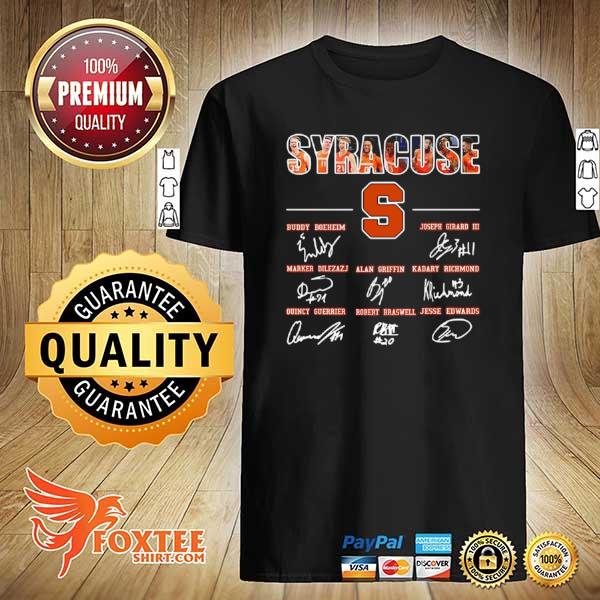 Syracuse Orange Buddy Boeheim Joseph Girard III Signatures shirt