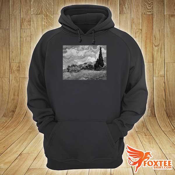 Van Gogh Wheat Field with Cypresses Famous Art Stylish hoodie