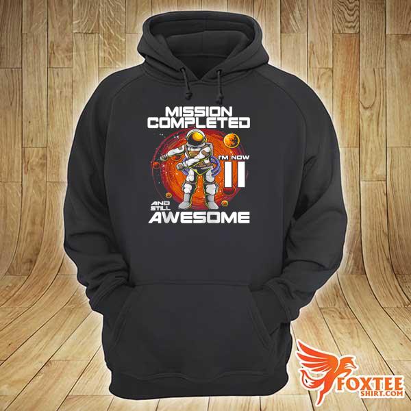 11th birthday astronaut 11 years old outer space birthday hoodie