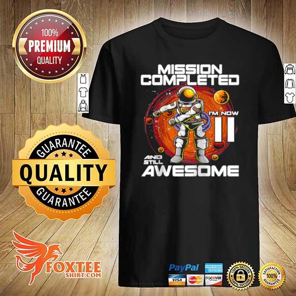 11th birthday astronaut 11 years old outer space birthday shirt