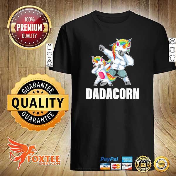 2021 dadacorn dadacorn daddycorn unicorn dad baby fathers shirt