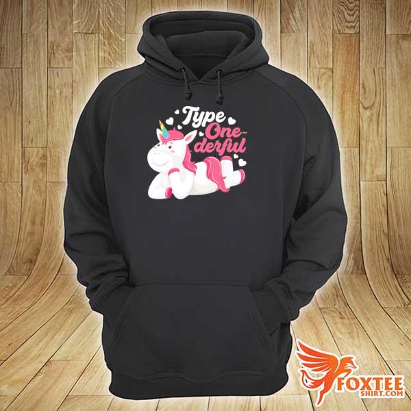 Official unicorn type one derful hoodie