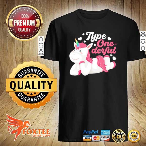 Official unicorn type one derful shirt