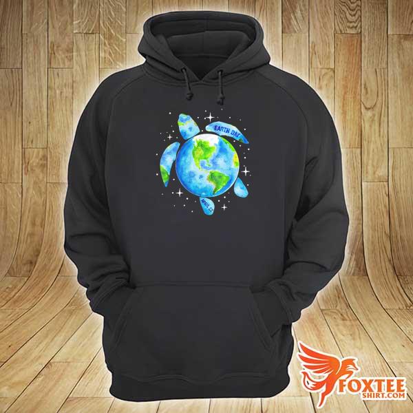 Earth Day 2021 Restore Earth Sea Turtle Art Save the Planet Shirt hoodie