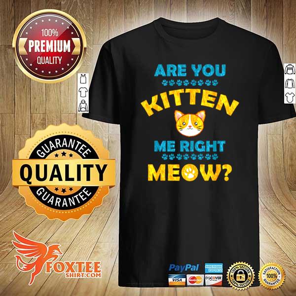 Are You Kitten Me Right Now shirt