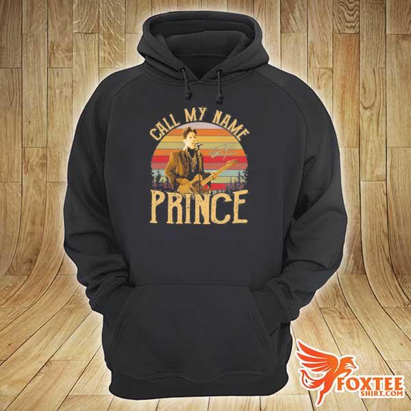 Awesome call my name prince signature vintage retro hoodie