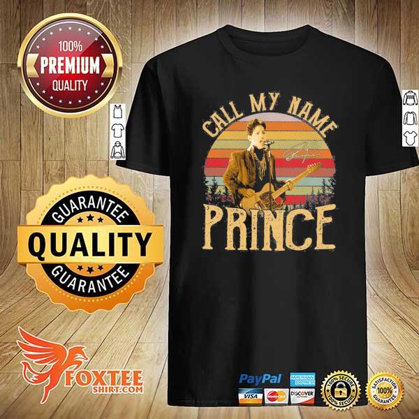 Awesome call my name prince signature vintage retro shirt