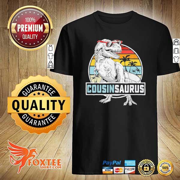 Awesome cousinsaurus dinosaur cousin saurus vintage shirt