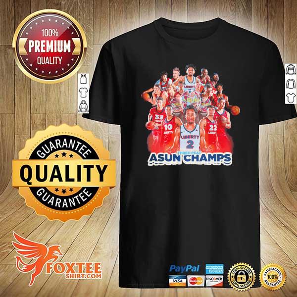 Awesome liberty 2 three-peat asun champs shirt