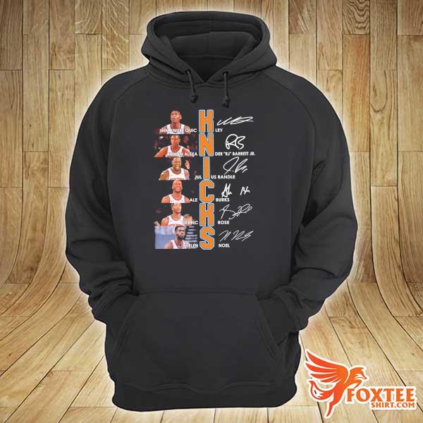 Awesome new york knicks team players signatures hoodie