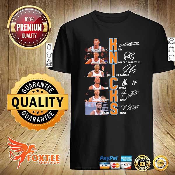 Awesome new york knicks team players signatures shirt