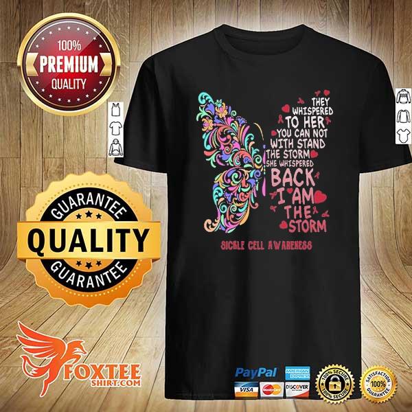 Butterfly sickle cell anemia awareness shirt