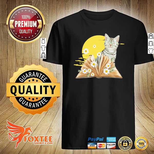 Cute Cat Reading Book For Cats Shirt