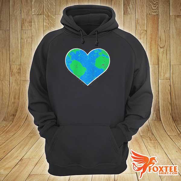 Earth heart earth day gift raglan baseball s hoodie