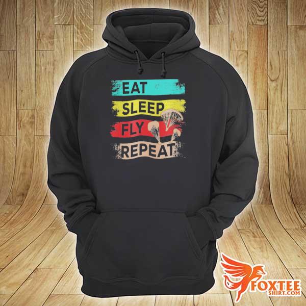 Eat sleep fly repeat vintage hoodie