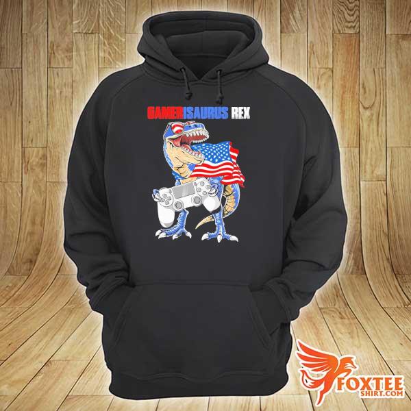 Gamersaurus Rex American Flag s hoodie