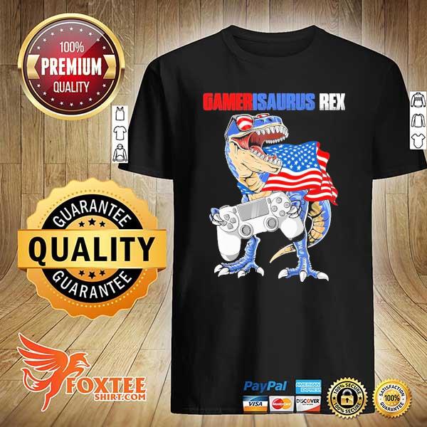 Gamersaurus Rex American Flag shirt