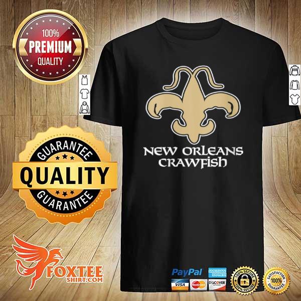 New Orleans Crawfish Boil Fleur de Lis Crawdaddy Crayfish shirt