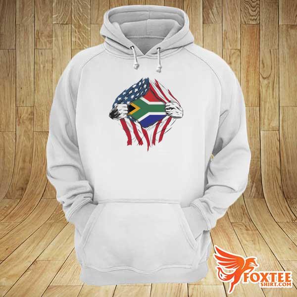 African blood inside me south Africa flag hoodie