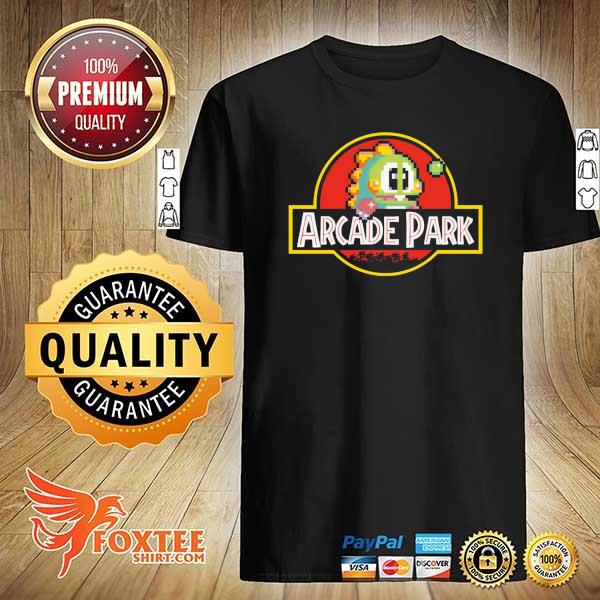 Bubble Bobble Jurassic Parl Logo Arcade Park Shirt