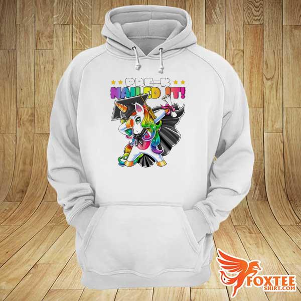 Dabbing unicorn prek graduation cap gown diploma gift girls hoodie