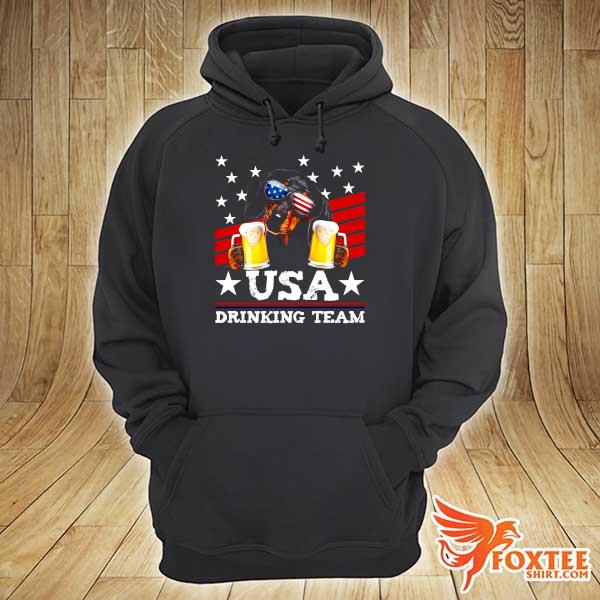 Dachshund USA Drinking Team Beer Shirt hoodie